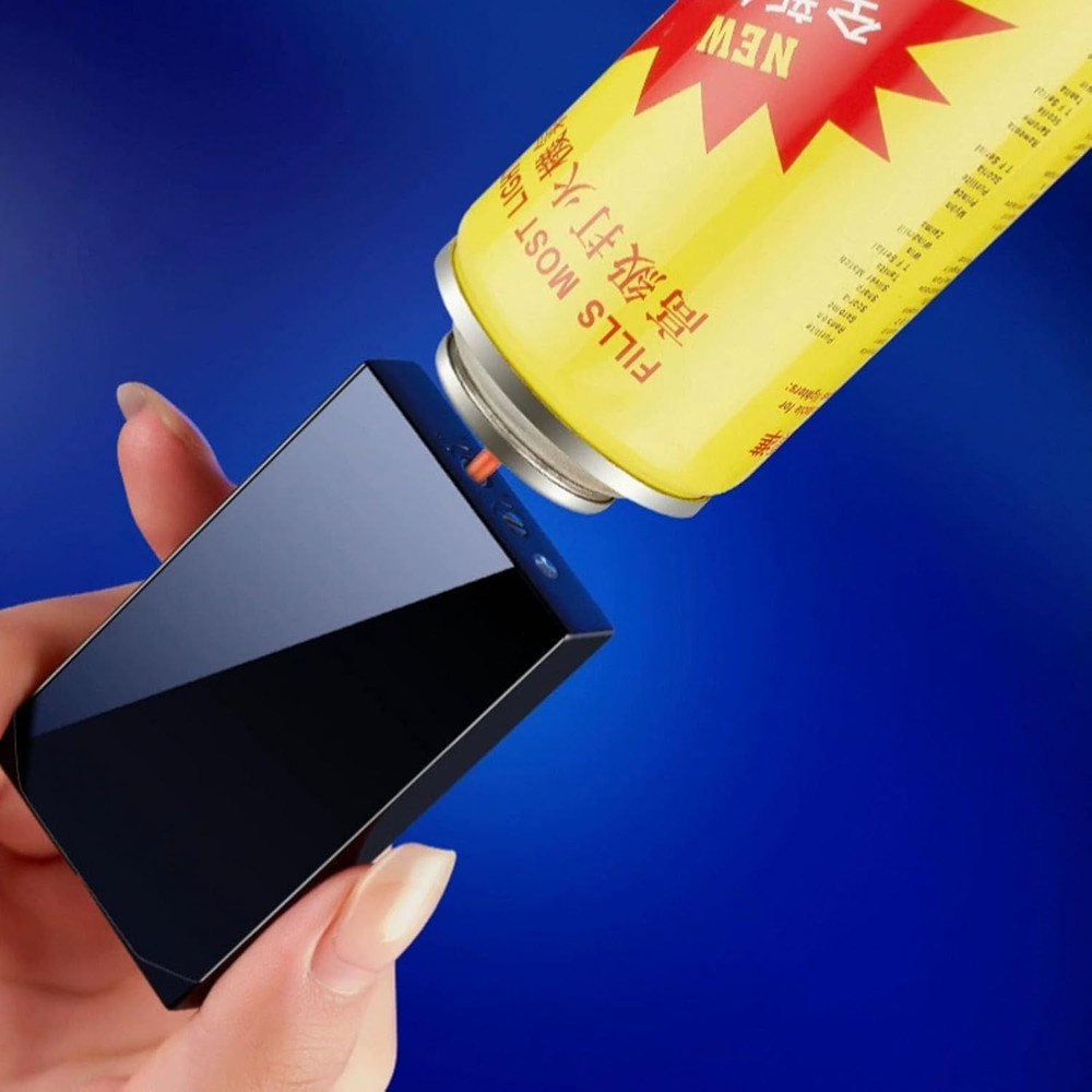 Dual Flame Square Shape Torch Lighter, Switchable Torch Jet & Soft Flame Lighter