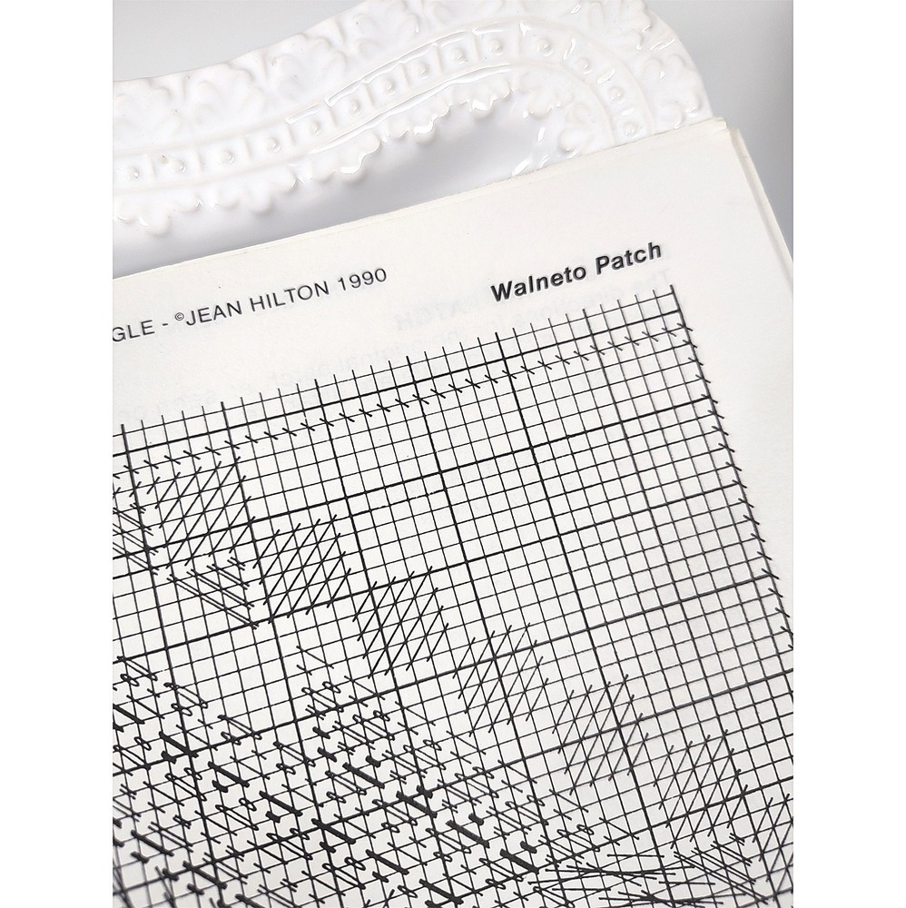 Jean Hilton's GLENEAGLE 1990 Needlepoint Book Pattern Sampler 12 Patch Geometric