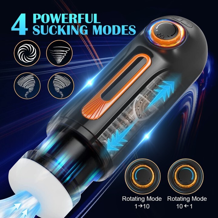 Automatic Male Sucking Masturbaters Cup HandsFree Thrusting Stroker Men Sex Toys