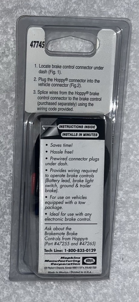 Hoppy Electronic Brake Control Connector #47745