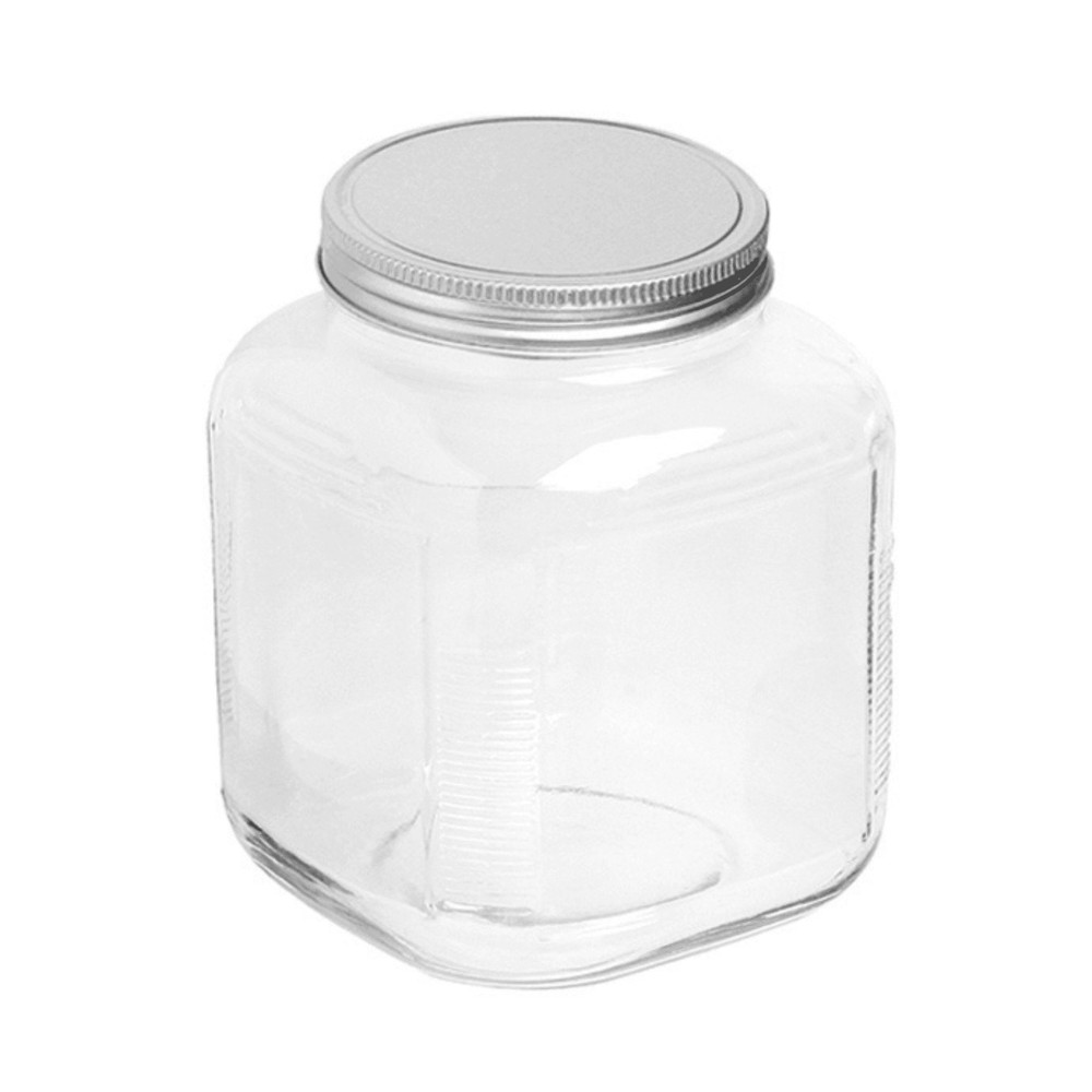 Glass Cracker Jar W/ Lid 1 Gallon Ideal Use Kitchen Organization & Accessibility