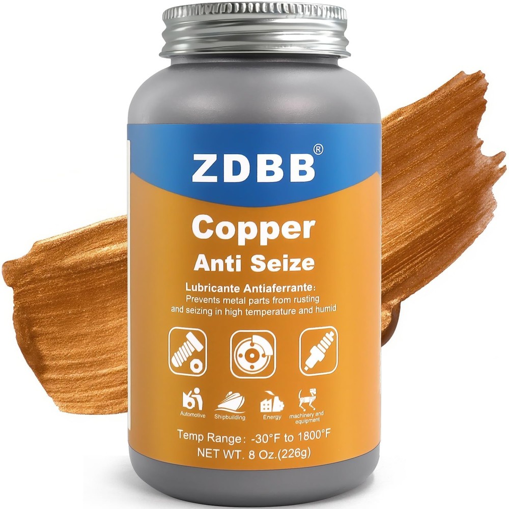 ZDBB Copper Anti-Seize Lubricant 8 oz (1-Pack),