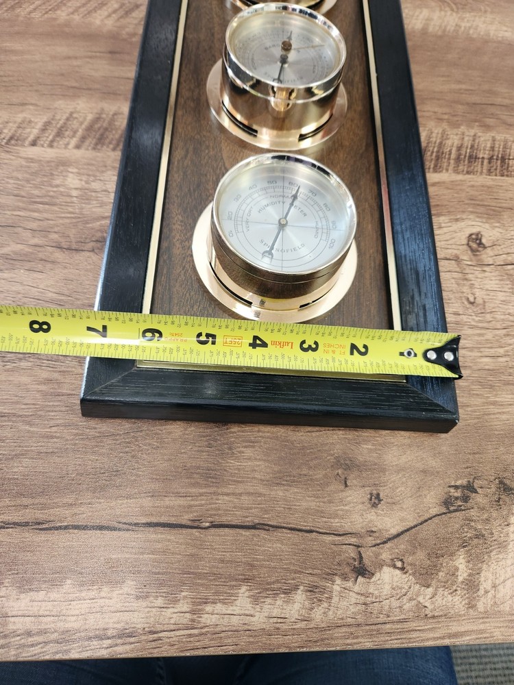SPRINGFIELD INSTRUMENT CO Vintage Thermometer, Barometer, & Humidity Meter