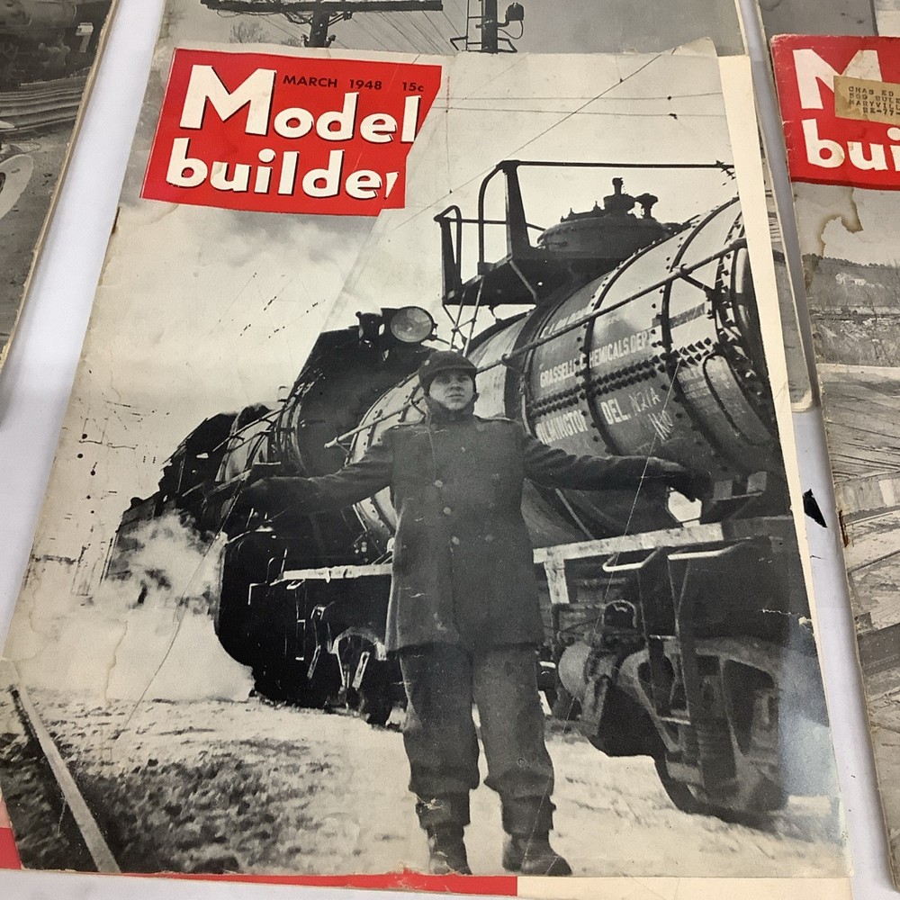 Model Builder 6 Issues 1947-1949 Train Magazine
