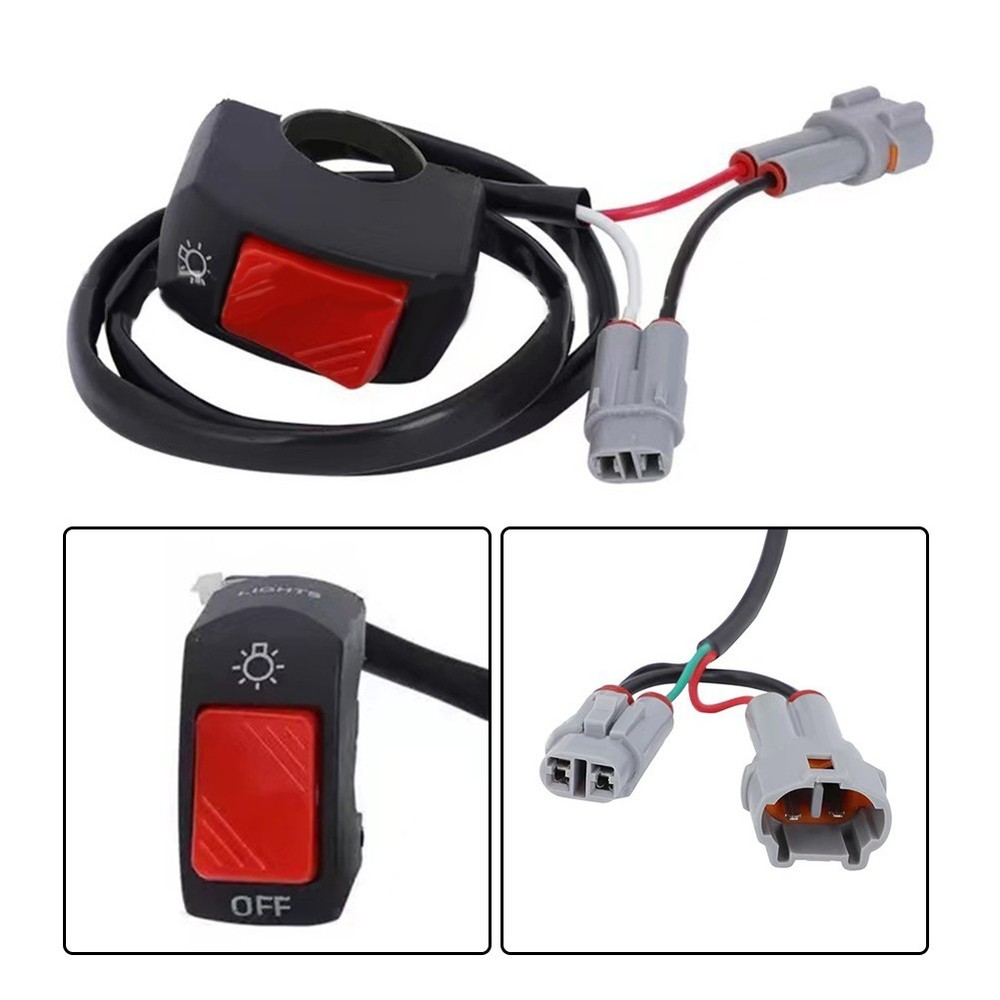 Handlebar Switch Handlebar On/Off 1 Set Accessories Black Headlight Switch
