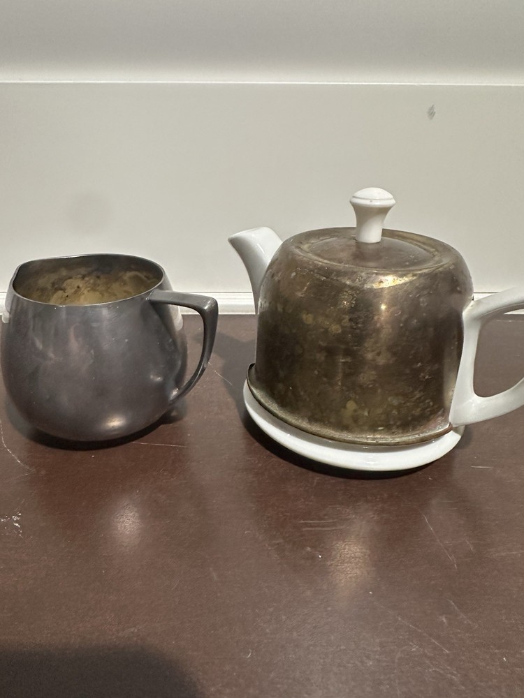 Vintage Creamer And Teapot