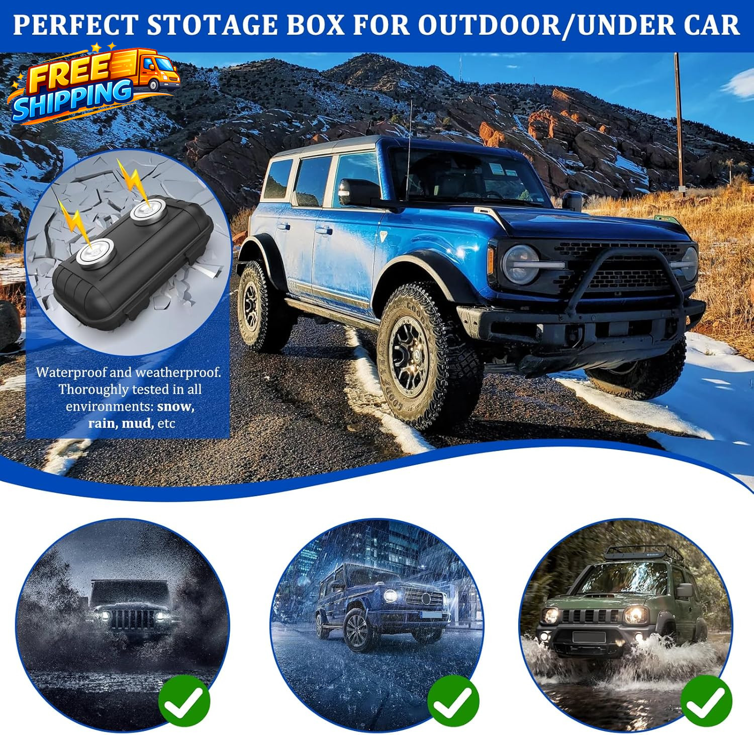 Magnetic Key Box Magnetic Key Holder under Car Hide a Key Magnetic Car Waterproo