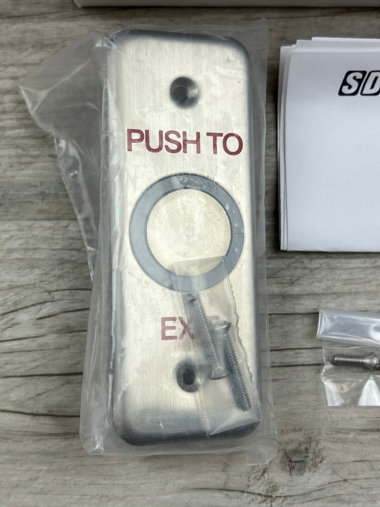 SDC 463NU Hard Wire Push Exit Switch Narrow New Open Box Security Door Controls