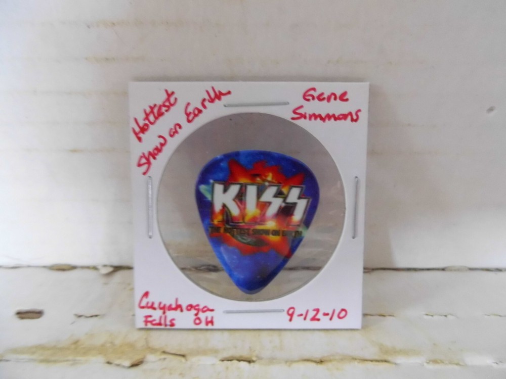 KISS "GENE SIMMONS" 9/12/10 GUITAR PICK~READ DESCRIPTION #12~16