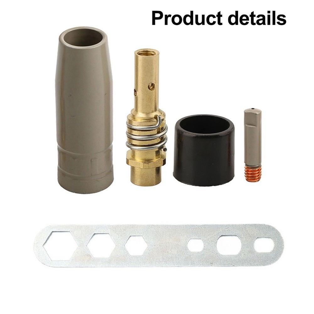 13PCS Welding Nozzle Coating Kit Includes Tips Holders Insulators Wrench