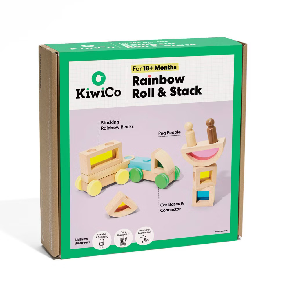 KiwiCo Activity Play Center 18m+ - Rainbow Stack & Roll