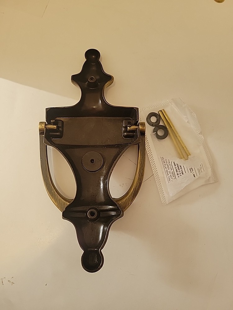 Brushed Nickel Solid Brass Door Knocker 8"x 4"