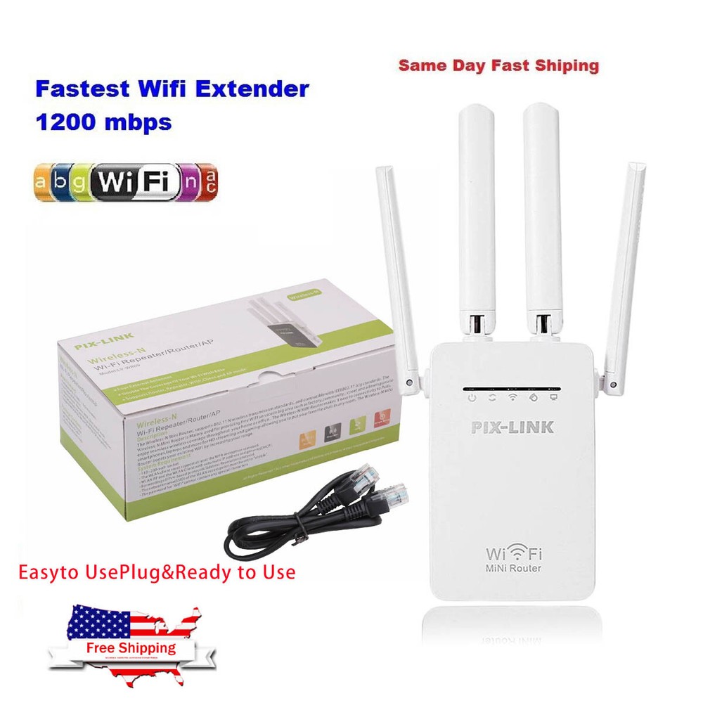 WiFi Range Extender Internet Booster Wireless Signal Repeater Wireless Amplifier