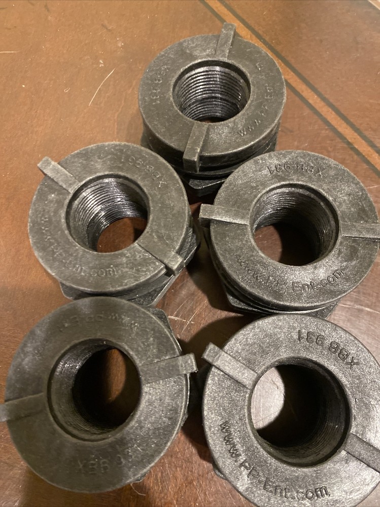 1" poly Bulkhead tank fitting lot of 5