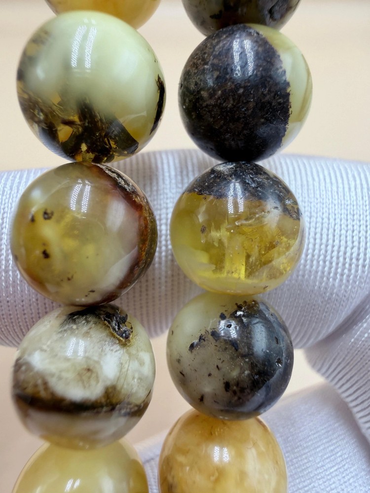 مسباح كهرمان بلطيقي أُوريو حر Natural Baltic Amber Misbaha (Oreo)