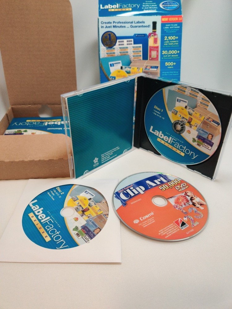 Nova Development Art Explosion Label Factory Deluxe 3.0 - Win 98/NT/2000/Me/XP