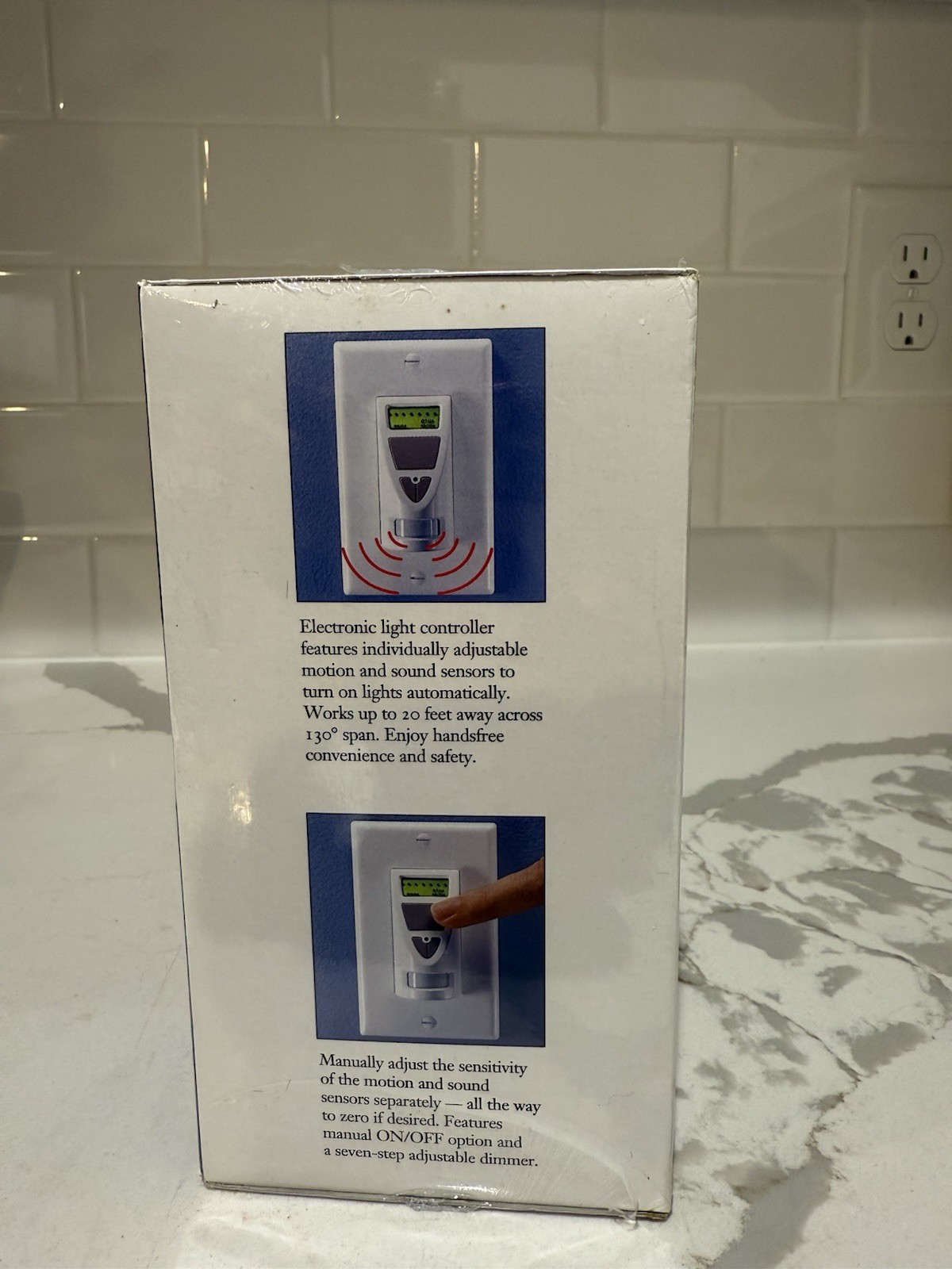 Sharper Image Automatic Light Controller with Motion With Sound Activation