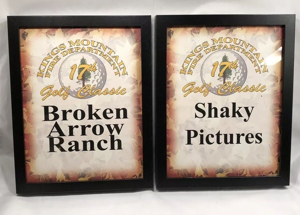Neil Young Personally Owned Framed Golf Certificates Broken Arrow Ranch