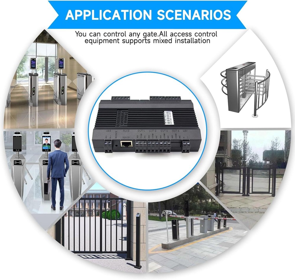 TCP/IP Network Access Control System Module 2 Door Access Controller Panel