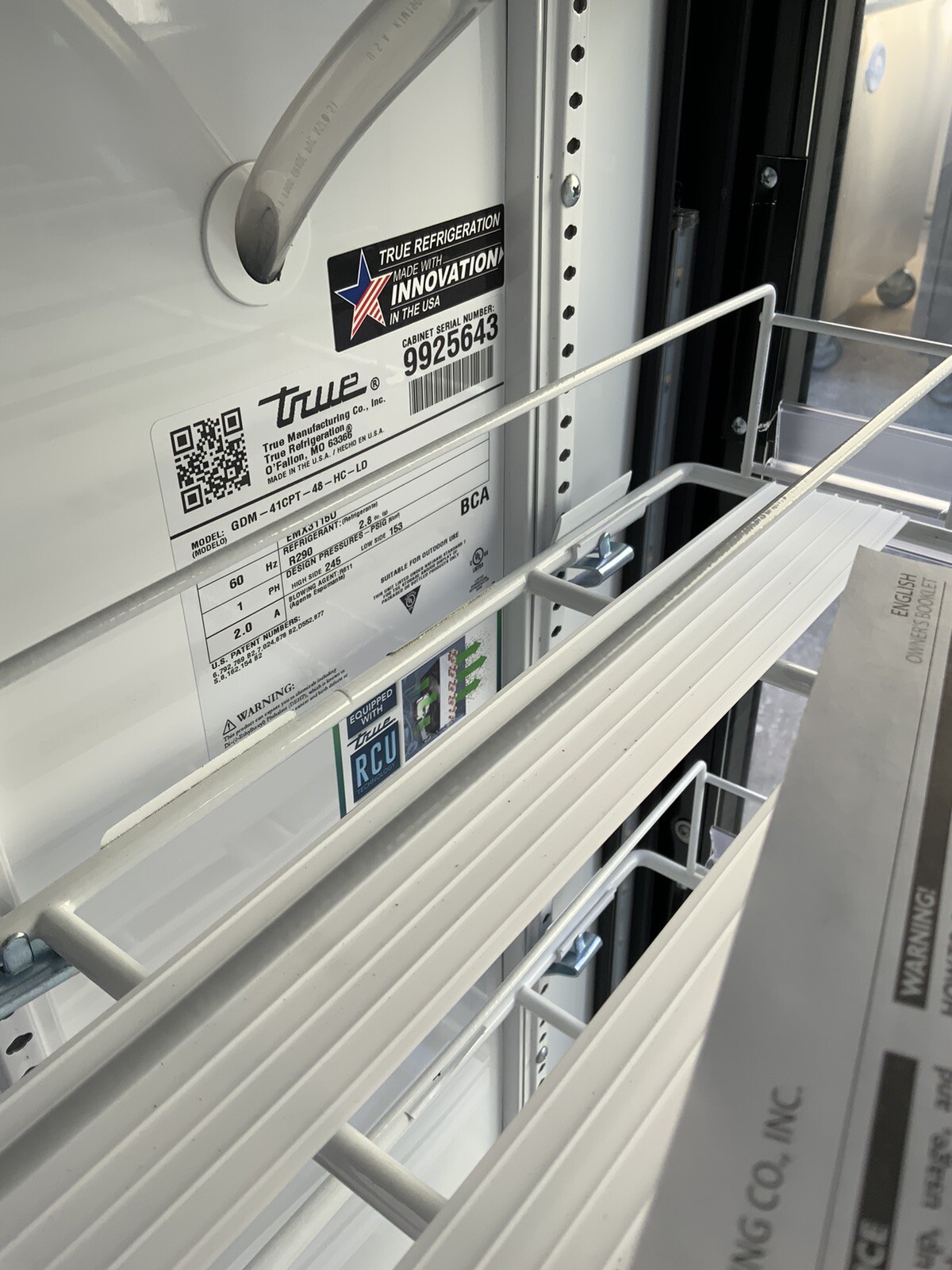 NIC True GDM-41CPT-48 sliding glass door drink refrigerator cooler GDM-41