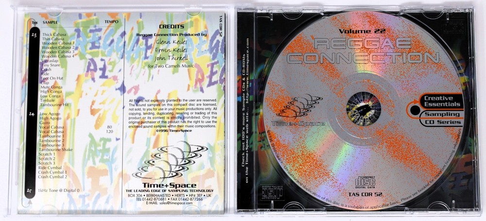 Zero-G Creative Essentials 22 Reggae Connection Sound Library/Sampling CD