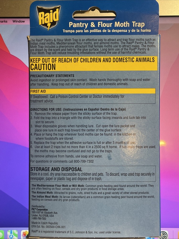 Raid Pantry Moth Trap- 2 Pk