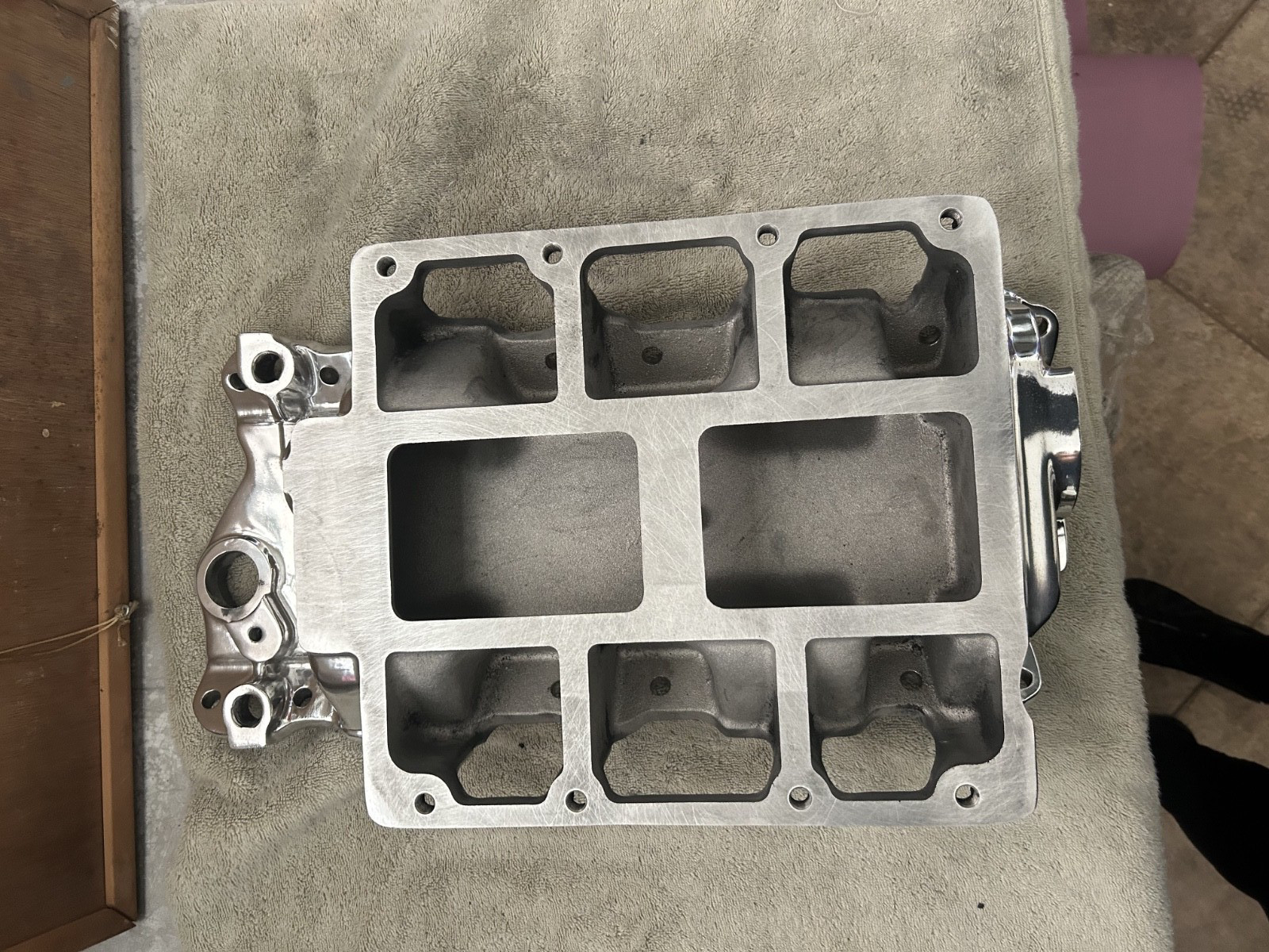 Mooneyham Blowers SMALL BLOCK CHEVY 671 MANIFOLD drag gas 6-71 w/water neck spot