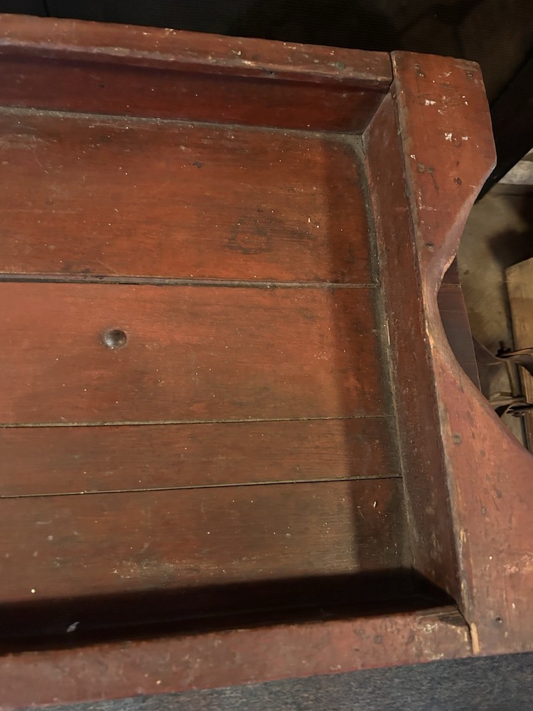 ANTIQUE WOOD RED WAGON