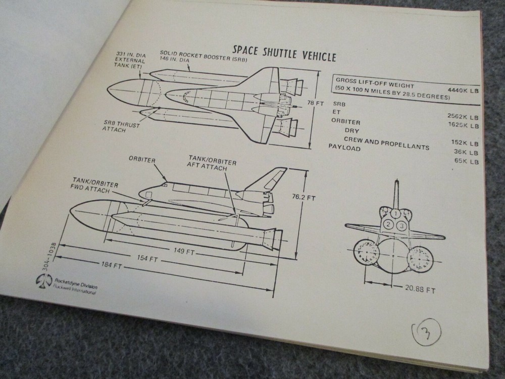 1979 NASA MSFC ORIG ROCKWELL BRIEFING SPACE SHUTTLE MAIN ENGINE DEVELOPMENT TEST
