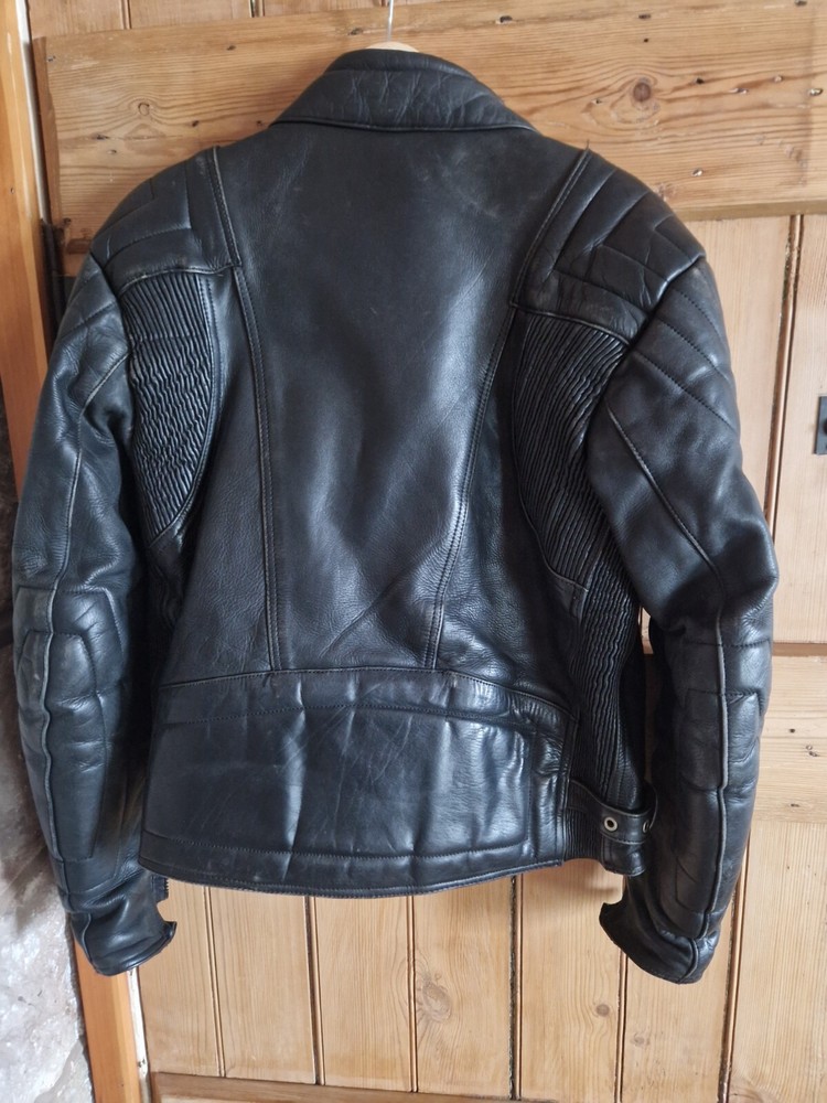 Ashman Quality Cow Hide Leather Motorcycle Jacket UK44 EU54 Medium