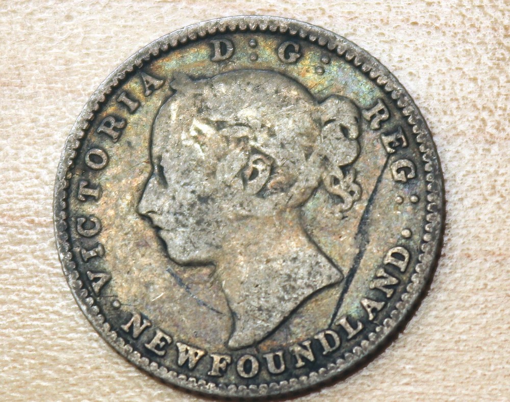 1882 Newfoundland 10 Cents Silver