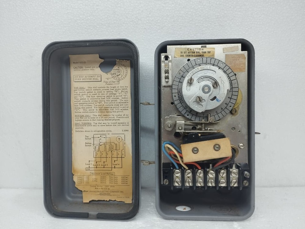 PARAGON 632-1 Defrost Control Timer 120VAC USED