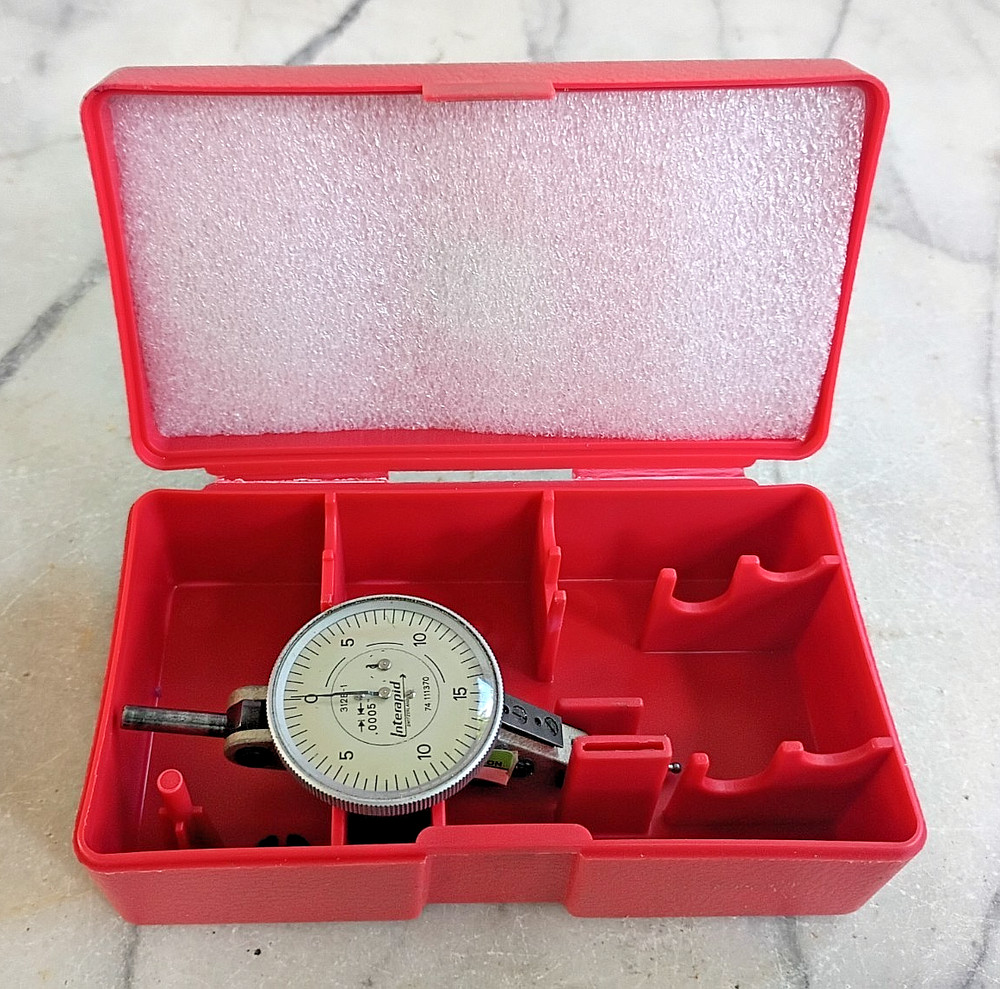 INTERAPID 312B-1 With Extras Horizontal Dial Test Indicator .0005" Swiss Made