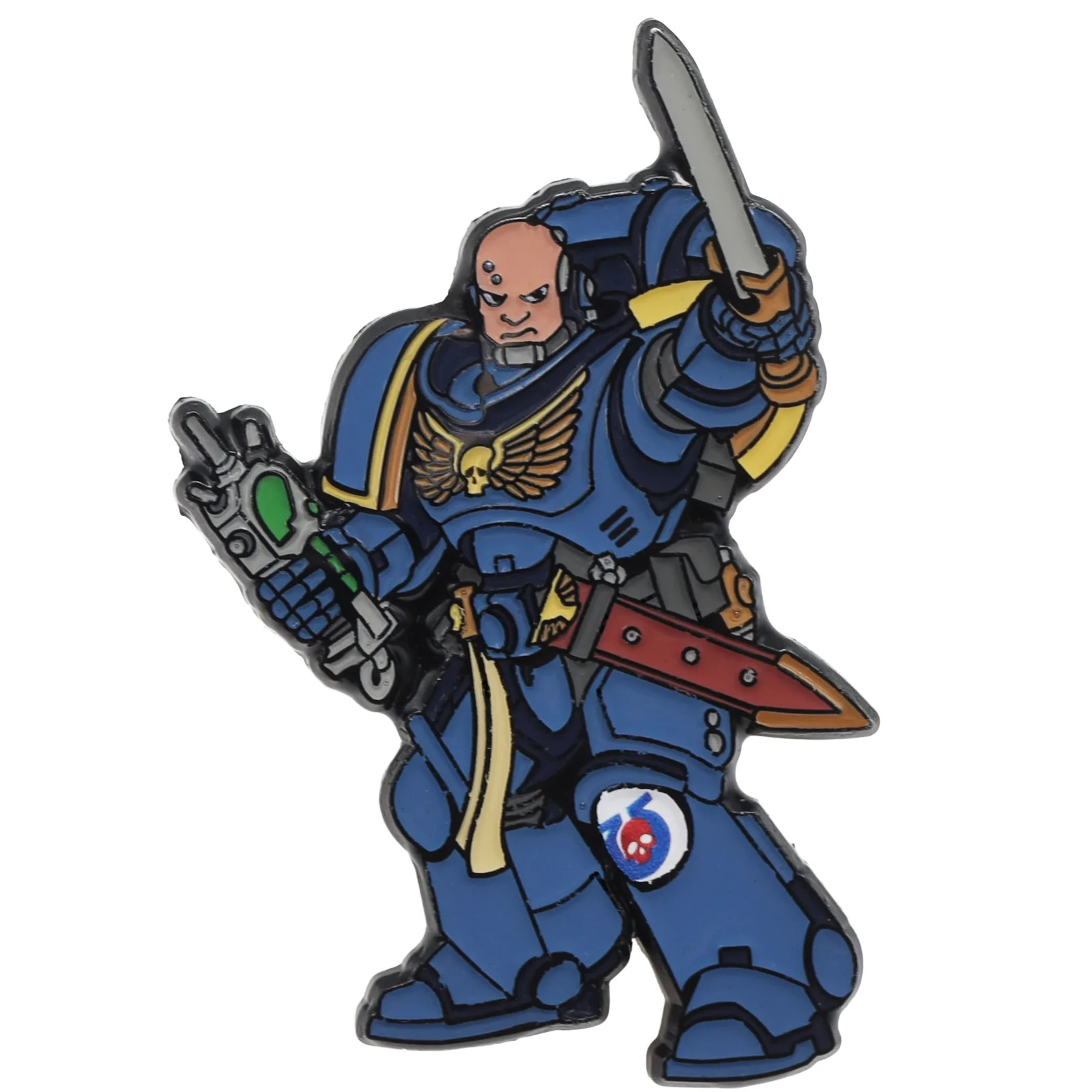 Foam Brain Games Warhammmer 40k mystery badge/pin