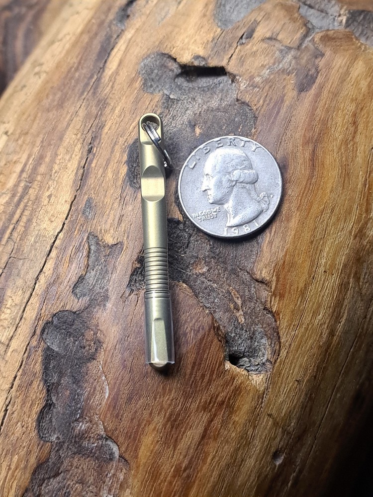 EDC Anodized Titanium Keychain Tweezers