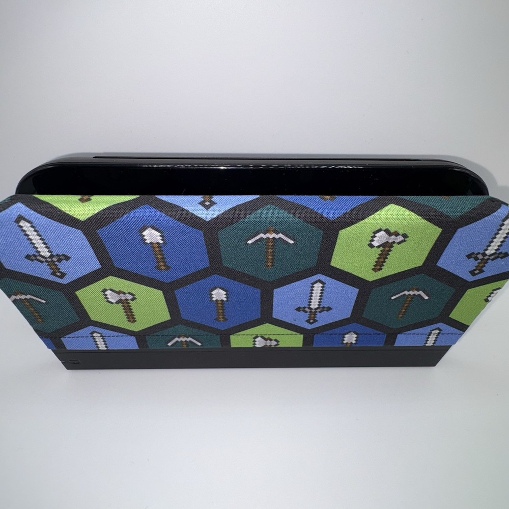 Nintendo Switch 2 Dock Cover Screen Protector Decor Sleeve Minecraft Tools Hexis