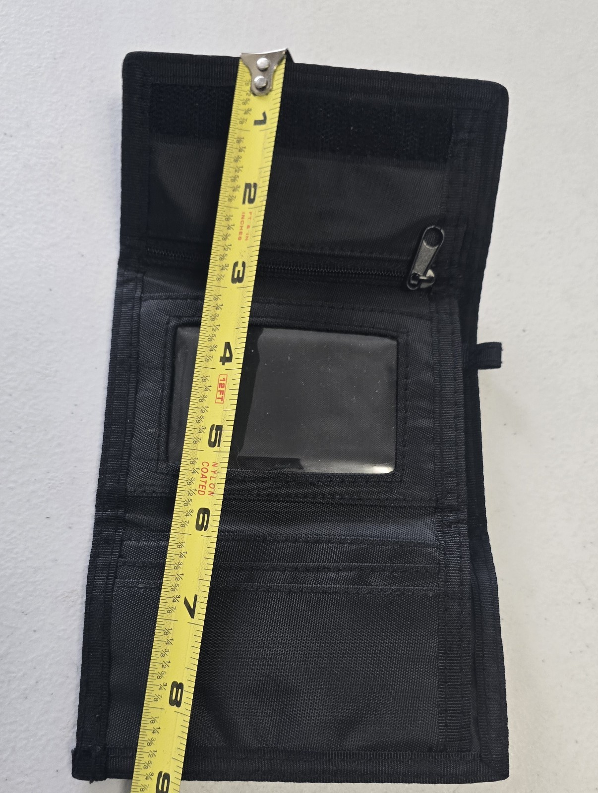 Vintage Walt Disney World Tri Fold Wallet Black Mickey Olympic 80s 90s