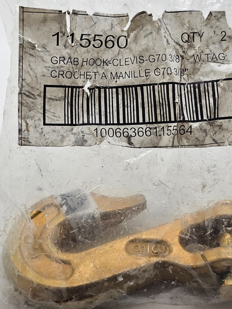 3/8" Grade 70 Grab Hook Clevis Forged