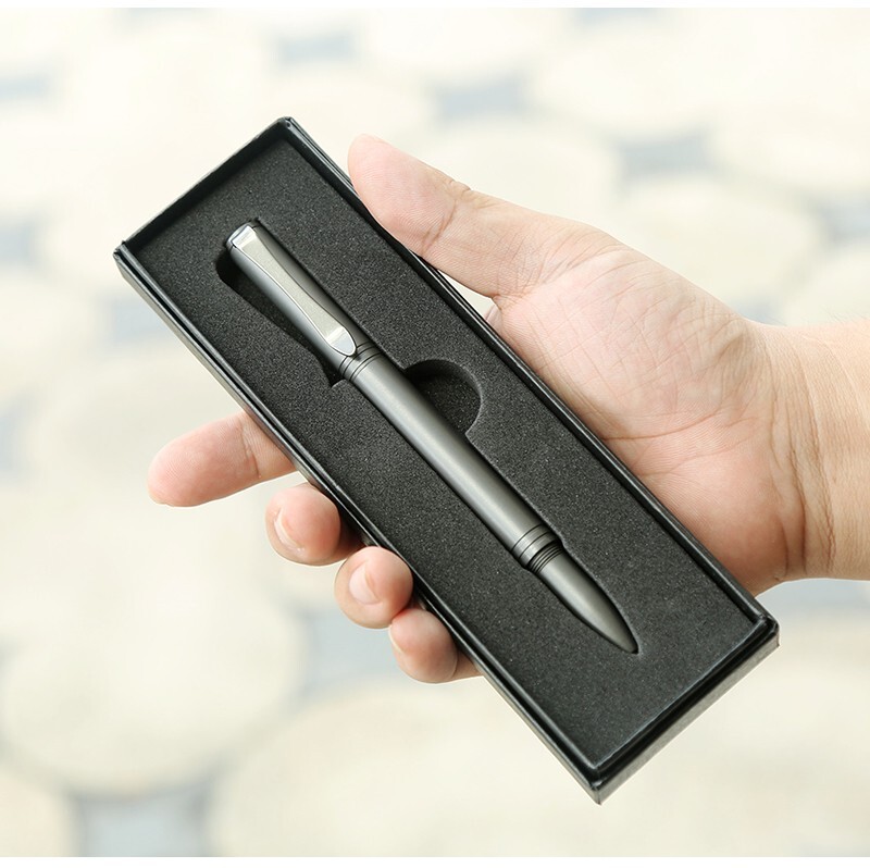 Lightweight Titanium Alloy EDC Survival Pen – Black Ink (New)