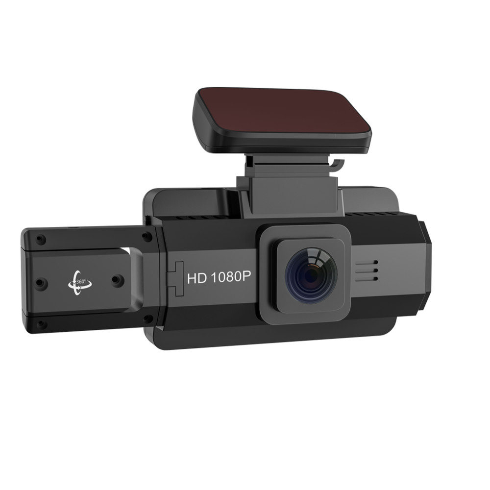 Car Dash Cam Night Vision Video Recorder Loop Recording Front And Inside Camera