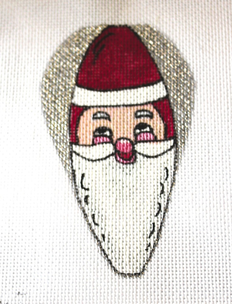 MINI Scissors & Thread Case KIT Needlepoint Canvas 18 mesh Christmas Candy Santa