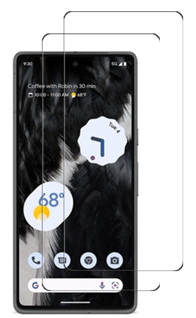 2Pack Full Cover Tempered Glass Screen Protector For Google Pixel 7 / 7 Pro / 7a
