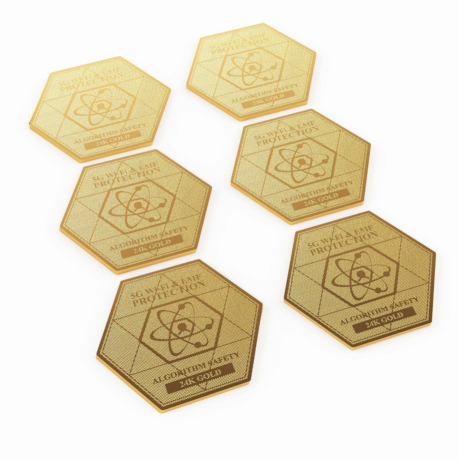 Advanced EMF & 5G Protection Gold Stickers Universal for Phones & Devices