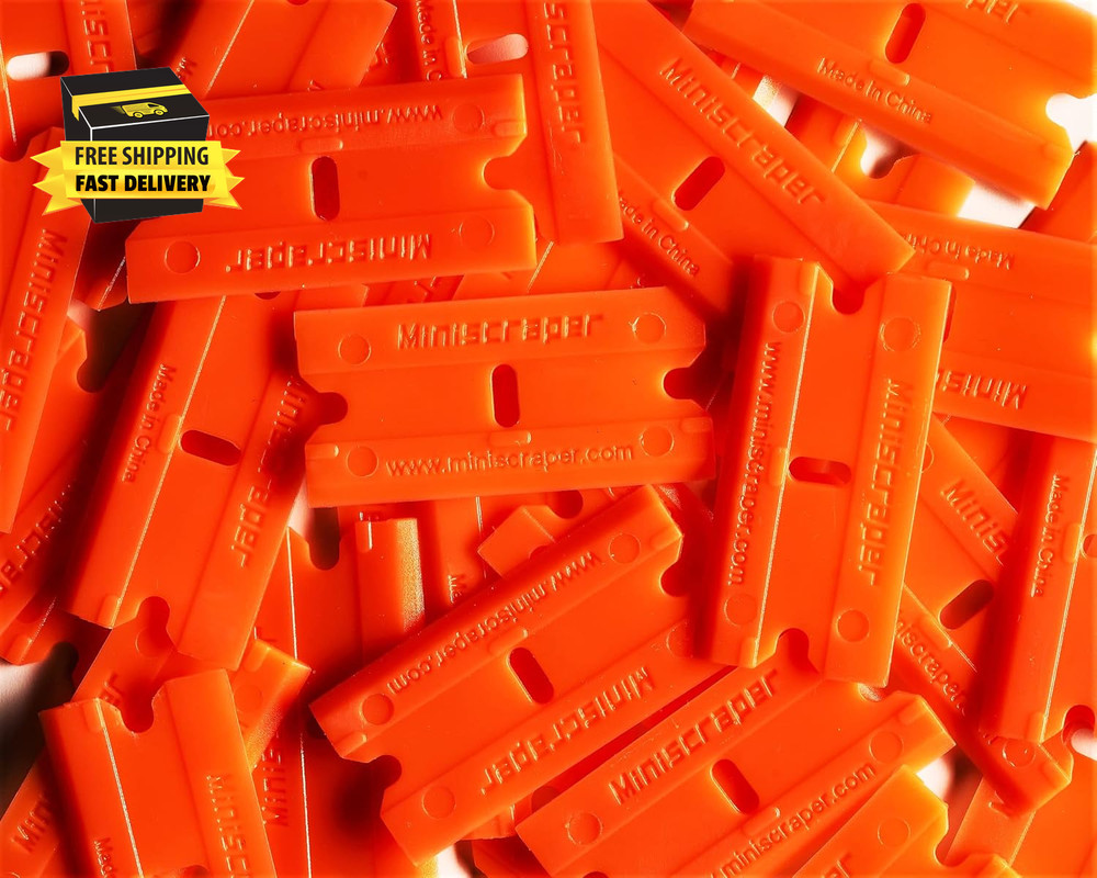 Plastic Razor Scraper Blades Double Edged (1 Pack) ⭐️⭐️⭐️⭐️⭐️