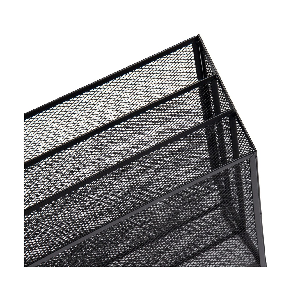 Mind Reader Vertical File Storage, Desktop Organizer, Workspace, Office, Meta...