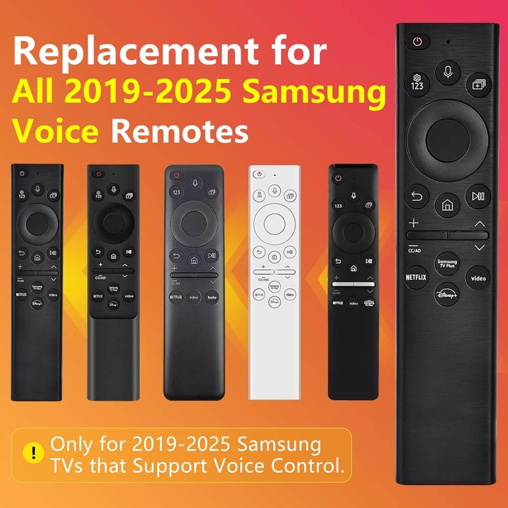 Replacement for Samsung TV Remote, All 2019-2025 regular, black