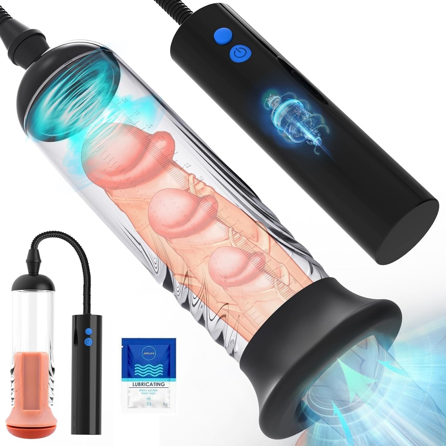 Vacuum Penis Pump for Male ED Enhancement Erectile Enlargement Penis Enlarger BG