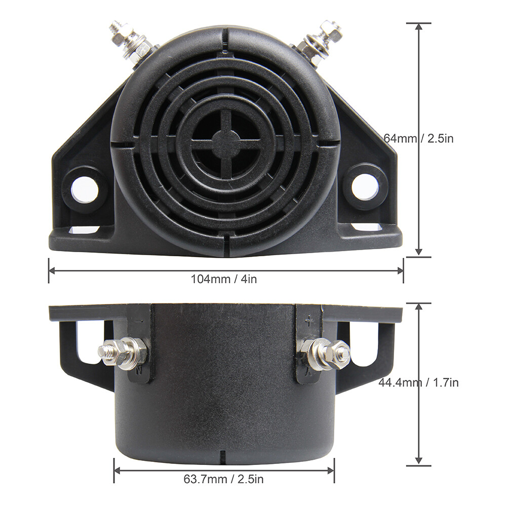 Universal 102dB Back-up Warning Alarm Beeper Reversing Horn Truck Heavy Vehicle