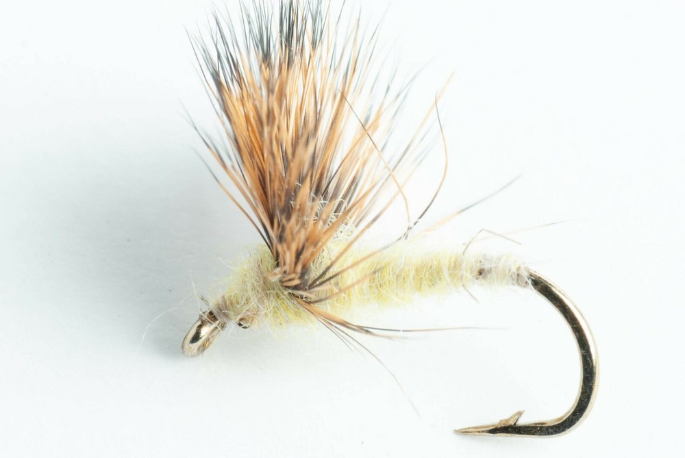 Sulfur Comparadun Dry Fly, 6 Pack