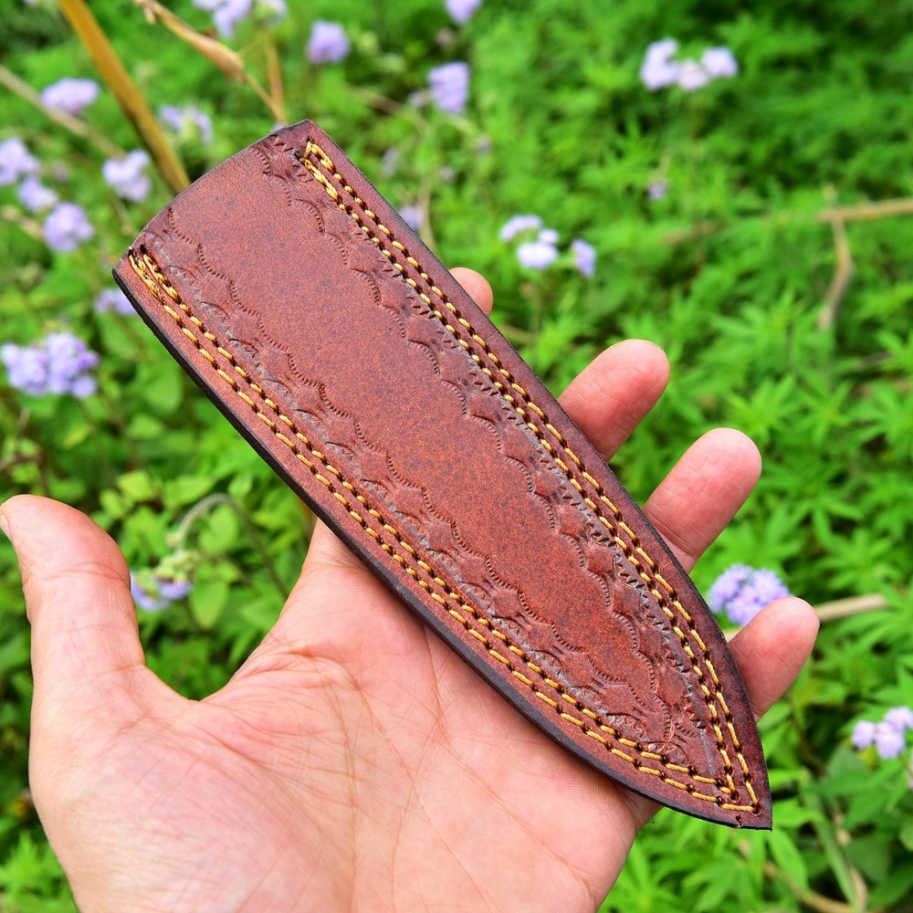 Handmade Dagger Fixed blade Leather Sheath / Holster / back clip vertical Knife
